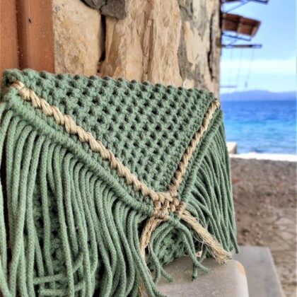 BOHO χειροποίητη μακράμε τσάντα